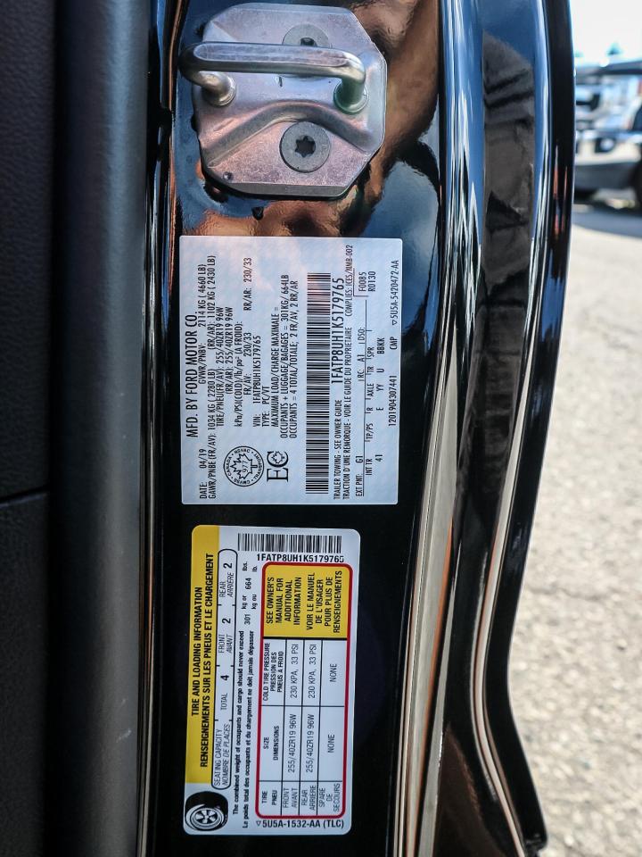 2019 Ford Mustang CONVERT PREMIUM| NAVIGATION| BLACK PACK| 10-SPEED| DUAL ZONE AC Photo