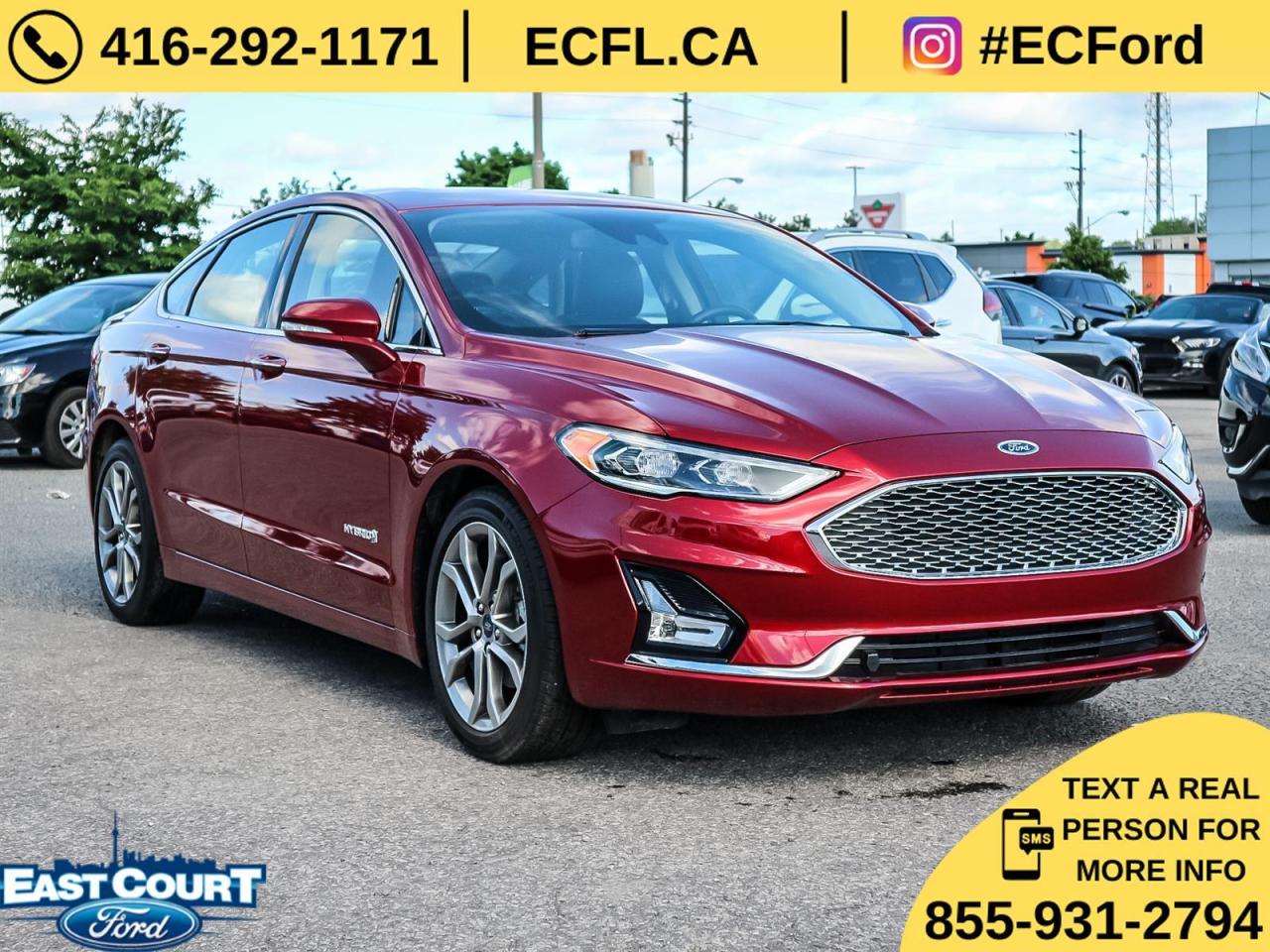 2019 Ford Fusion Hybrid HYBRID TITANIUM| LEATHER|ROOF|NAV| ADAPTIVE CRUISE Photo2