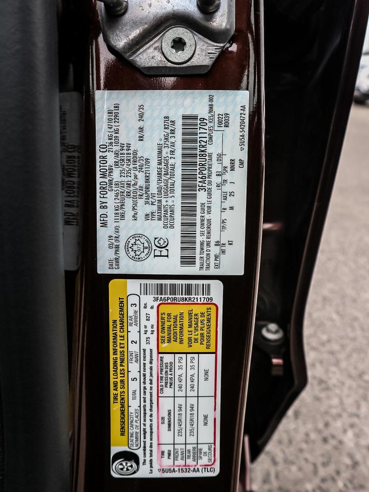 2019 Ford Fusion Hybrid HYBRID TITANIUM| LEATHER|ROOF|NAV| ADAPTIVE CRUISE Photo