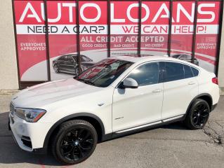 <p>***EASY FINANCE APPROVALS*** BMW BUILDS ONE OF THE BEST LUXURY CROSSOVER COMPACT SUVS AROUND!! LOW KMS-LEATHER-NAVI-AWD-PANO ROOF-BACK UP CAM AND MORE! LOVE AT FIRST SIGHT! VEHICLE IS LIKE NEW! QUALITY ALL AROUND VEHICLE. THE 2018 BMW X4 IS A SLEEKLY STYLED UNIQUE AND POLARIZING SUV THAT STANDS OUT FROM THE GROWING CROWD OF COMPACT LUXURY SUVS. THE 2018 BMW X4 IS VERY IMPRESSIVE AND LOADED WITH NEW FEATURES AND STYLING AND AN EMPHASIS ON SIMPLICITY AND FUNCTIONALITY LIKE NO OTHER. GREAT MID-SIZE SUV FOR SMALL FAMILY OR STUDENT. ABSOLUTELY FLAWLESS, SMOOTH, SPORTY RIDE AND GREAT ON GAS! MECHANICALLY A+ DEPENDABLE, RELIABLE, COMFORTABLE, CLEAN INSIDE AND OUT. POWERFUL YET FUEL EFFICIENT ENGINE. HANDLES VERY WELL WHEN DRIVING.</p><p> </p><p>****Make this yours today BECAUSE YOU DESERVE IT****</p><p> </p><p>WE HAVE SKILLED AND KNOWLEDGEABLE SALES STAFF WITH MANY YEARS OF EXPERIENCE SATISFYING ALL OUR CUSTOMERS NEEDS. THEYLL WORK WITH YOU TO FIND THE RIGHT VEHICLE AND AT THE RIGHT PRICE YOU CAN AFFORD. WE GUARANTEE YOU WILL HAVE A PLEASANT SHOPPING EXPERIENCE THAT IS FUN, INFORMATIVE, HASSLE FREE AND NEVER HIGH PRESSURED. PLEASE DONT HESITATE TO GIVE US A CALL OR VISIT OUR INDOOR SHOWROOM TODAY! WERE HERE TO SERVE YOU!!</p><p> </p><p>***Financing***</p><p> </p><p>We offer amazing financing options. Our Financing specialists can get you INSTANTLY approved for a car loan with the interest rates as low as 3.99% and $0 down (O.A.C). Additional financing fees may apply. Auto Financing is our specialty. Our experts are proud to say 100% APPLICATIONS ACCEPTED, FINANCE ANY CAR, ANY CREDIT, EVEN NO CREDIT! Its FREE TO APPLY and Our process is fast & easy. We can often get YOU AN approval and deliver your NEW car the SAME DAY.</p><p> </p><p>***Price***</p><p> </p><p>FRONTIER FINE CARS is known to be one of the most competitive dealerships within the Greater Toronto Area providing high quality vehicles at low price points. Prices are subject to change without notice. All prices are price of the vehicle plus HST & Licensing. ***Trade*** Have a trade? Well take it! We offer free appraisals for our valued clients that would like to trade in their old unit in for a new one.</p><p> </p><p>***About us***</p><p> </p><p>Frontier fine cars, offers a huge selection of vehicles in an immaculate INDOOR showroom. Our goal is to provide our customers WITH quality vehicles AT EXCELLENT prices with IMPECCABLE customer service. Not only do we sell vehicles, we always sell peace of mind!</p><p> </p><p>Buy with confidence and call today 416-759-2277 or email us to book a test drive now! frontierfinecars@hotmail.com Located @ 1261 Kennedy Rd Unit a in Scarborough</p><p> </p><p>***NO REASONABLE OFFERS REFUSED***</p><p> </p><p>Thank you for your consideration & we look forward to putting you in your next vehicle! Serving used cars Toronto, Scarborough, Pickering, Ajax, Oshawa, Whitby, Markham, Richmond Hill, Vaughn, Woodbridge, Mississauga, Trenton, Peterborough, Lindsay, Bowmanville, Oakville, Stouffville, Uxbridge, Sudbury, Thunder Bay,Timmins, Sault Ste. Marie, London, Kitchener, Brampton, Cambridge, Georgetown, St Catherines, Bolton, Orangeville, Hamilton, North York, Etobicoke, Kingston, Barrie, North Bay, Huntsville, Orillia</p>