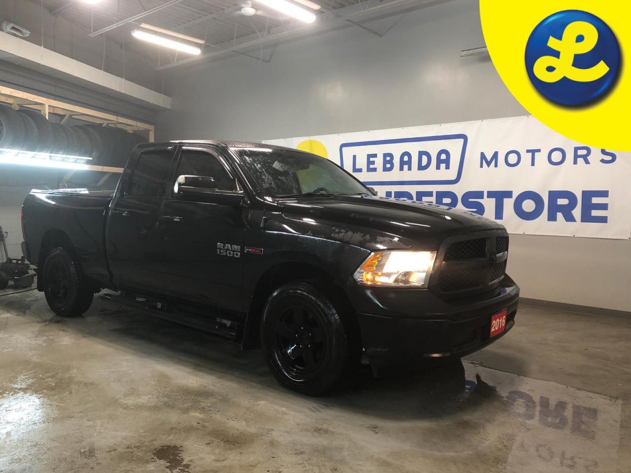 Used 2016 Dodge Ram 1500 Quad Cab 4x4 Ecodiesel Diesel V6 Cylinder Engine 3 0l Blacked Out Rims Rain Guards Step Bars Badges Bed Liner Tonneau Cover For Sale In Cambridge Ontario Carpages Ca