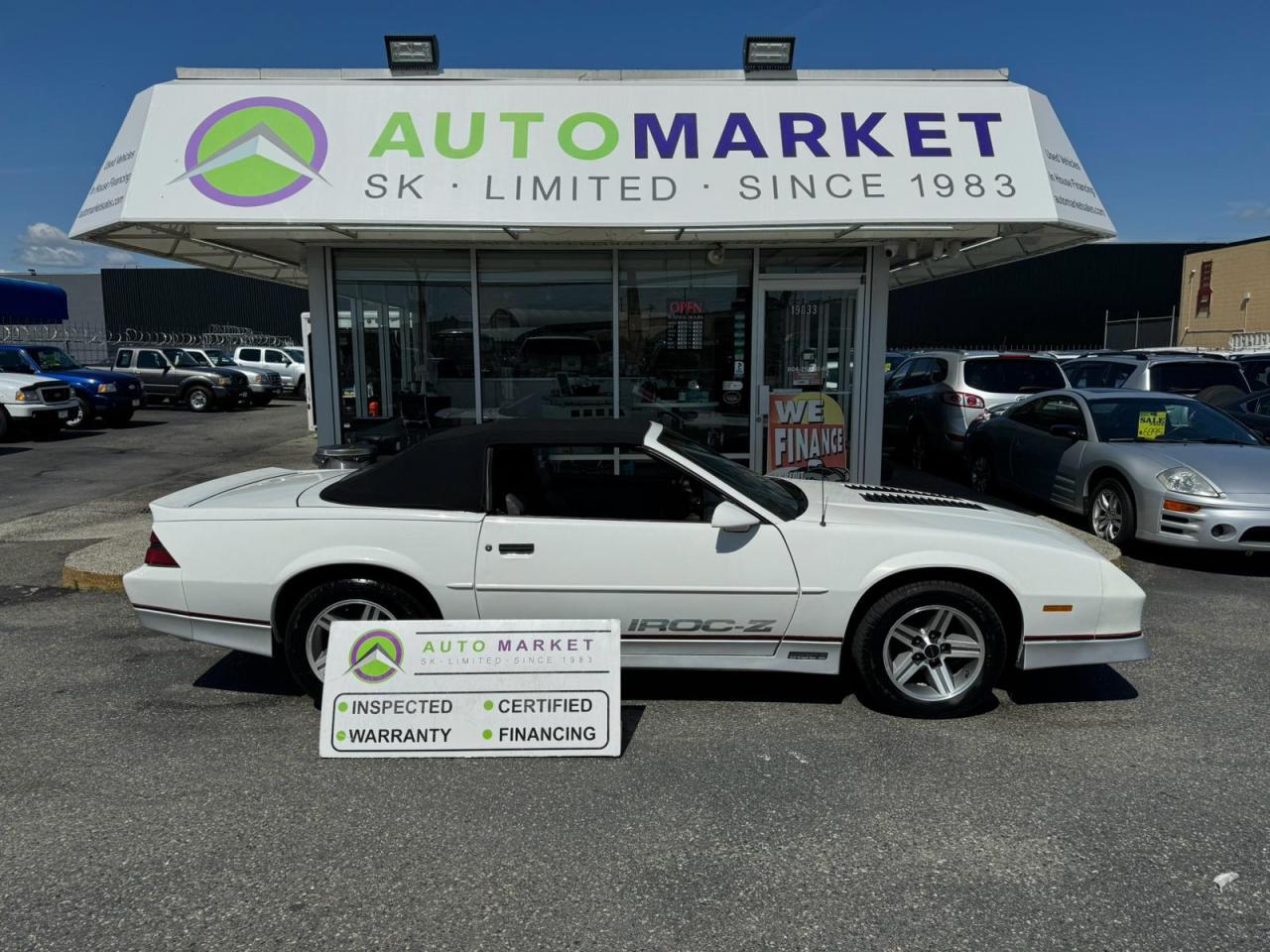 Used 1988 Chevrolet Camaro IROC Z CONVERTIBLE! NEW LEATHER INTERIOR! BL.TOOTH! INSPECTED W/BCAA MBRSHP & WRNTY! for sale in Langley, BC