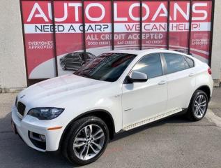 <p>***EASY FINANCE APPROVALS*** STAND OUT FROM THE CROWD WITH THIS LUXURIOUS, ATTRACTIVE AND DOMINANT LOOKING SPORT ACTIVITY COUPE!! LOW KMS-LEATHER-NAVI-AWD-PANO ROOF-BACK UP CAM AND MORE! LOVE AT FIRST SIGHT! VEHICLE IS LIKE NEW! QUALITY ALL AROUND VEHICLE. THE 2013 BMW X6 IS A SLEEKLY STYLED UNIQUE AND POLARIZING SUV THAT STANDS OUT FROM THE GROWING CROWD OF COMPACT LUXURY SUVS. THE 2013 BMW X6 IS VERY IMPRESSIVE AND LOADED WITH NEW FEATURES AND STYLING AND AN EMPHASIS ON SIMPLICITY AND FUNCTIONALITY LIKE NO OTHER. GREAT MID-SIZE SUV FOR SMALL FAMILY OR STUDENT. ABSOLUTELY FLAWLESS, SMOOTH, SPORTY RIDE AND GREAT ON GAS! MECHANICALLY A+ DEPENDABLE, RELIABLE, COMFORTABLE, CLEAN INSIDE AND OUT. POWERFUL YET FUEL EFFICIENT ENGINE. HANDLES VERY WELL WHEN DRIVING.</p><p> </p><p>****Make this yours today BECAUSE YOU DESERVE IT****</p><p> </p><p>WE HAVE SKILLED AND KNOWLEDGEABLE SALES STAFF WITH MANY YEARS OF EXPERIENCE SATISFYING ALL OUR CUSTOMERS NEEDS. THEYLL WORK WITH YOU TO FIND THE RIGHT VEHICLE AND AT THE RIGHT PRICE YOU CAN AFFORD. WE GUARANTEE YOU WILL HAVE A PLEASANT SHOPPING EXPERIENCE THAT IS FUN, INFORMATIVE, HASSLE FREE AND NEVER HIGH PRESSURED. PLEASE DONT HESITATE TO GIVE US A CALL OR VISIT OUR INDOOR SHOWROOM TODAY! WERE HERE TO SERVE YOU!!</p><p> </p><p>***Financing***</p><p> </p><p>We offer amazing financing options. Our Financing specialists can get you INSTANTLY approved for a car loan with the interest rates as low as 3.99% and $0 down (O.A.C). Additional financing fees may apply. Auto Financing is our specialty. Our experts are proud to say 100% APPLICATIONS ACCEPTED, FINANCE ANY CAR, ANY CREDIT, EVEN NO CREDIT! Its FREE TO APPLY and Our process is fast & easy. We can often get YOU AN approval and deliver your NEW car the SAME DAY.</p><p> </p><p>***Price***</p><p> </p><p>FRONTIER FINE CARS is known to be one of the most competitive dealerships within the Greater Toronto Area providing high quality vehicles at low price points. Prices are subject to change without notice. All prices are price of the vehicle plus HST & Licensing. ***Trade*** Have a trade? Well take it! We offer free appraisals for our valued clients that would like to trade in their old unit in for a new one.</p><p> </p><p>***About us***</p><p> </p><p>Frontier fine cars, offers a huge selection of vehicles in an immaculate INDOOR showroom. Our goal is to provide our customers WITH quality vehicles AT EXCELLENT prices with IMPECCABLE customer service. Not only do we sell vehicles, we always sell peace of mind!</p><p> </p><p>Buy with confidence and call today 416-759-2277 or email us to book a test drive now! frontierfinecars@hotmail.com Located @ 1261 Kennedy Rd Unit a in Scarborough</p><p> </p><p>***NO REASONABLE OFFERS REFUSED***</p><p> </p><p>Thank you for your consideration & we look forward to putting you in your next vehicle! Serving used cars Toronto, Scarborough, Pickering, Ajax, Oshawa, Whitby, Markham, Richmond Hill, Vaughn, Woodbridge, Mississauga, Trenton, Peterborough, Lindsay, Bowmanville, Oakville, Stouffville, Uxbridge, Sudbury, Thunder Bay,Timmins, Sault Ste. Marie, London, Kitchener, Brampton, Cambridge, Georgetown, St Catherines, Bolton, Orangeville, Hamilton, North York, Etobicoke, Kingston, Barrie, North Bay, Huntsville, Orillia</p>