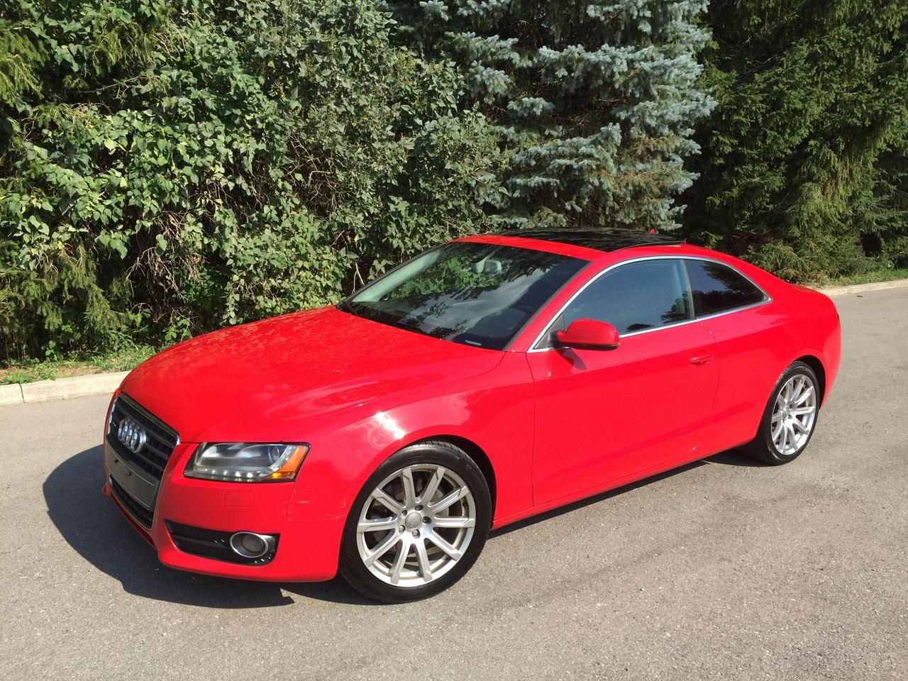 <p>&nbsp;</p><p>2010 AUDI A5 QUATTRO PREMIUM PLUS - ALL WHEEL DRIVE</p><p><strong style=font-style: italic;>ONLY $5,650.</strong><strong><em>00 ***BEING SOLD AS-IS / AS TRADED-IN (NOT CERTIFIED)***&nbsp;</em></strong></p><p>PLEASE,......NO LOWBALL OFFERS.</p><p><span style=font-size: 1em;>FULLY EQUIPPED INCLUDING ALL-WHEEL-DRIVE, AUTOMATIC TRANSMISSION, BLIND SPOT MONITORING SENSORS, AMAZING PREMIUM BANG AND OLUFSEN-10 SPEAKER SOUND SYSTEM-SUBWOOFER!!! PWR. &ldquo;HEATED&rdquo; POWER LEATHER SEATS, POWER GLASS PANORAMIC MOON ROOF, AIR CONDITIONING WITH DUAL CLIMATE CONTROL, CRUISE CONTROL, PM, PS, PB, PDL, ALLOY WHEELS, FOG LIGHTS,&nbsp; AND MUCH MORE! TO MUCH TO LIST!!</span></p><p>&nbsp;</p><p>THE FOLLOWING FEATURES LISTED BELOW ARE ALL INCLUDED IN THE PRICE:</p><p>***<a href=https://vhr.carfax.ca/main?id=enGgBTW1Q%2bQzgOTM%2bYScguMufL1gNWKT target=_blank rel=noopener>CLICK HERE FOR FREE VEHICLE HISTORY REPORT.</a></p><p>***PLEASE FEEL FREE TO BRING ALONG YOUR MECHANIC TO INSPECT, AND TEST DRIVE, THIS VEHICLE PRIOR TO PURCHASE.</p><p>***YOU CERTIFY,......AND YOU SAVE $$$</p><p>AT THIS PRICE, THE AUDI A5 QUATRO PREMIUM PLUS IS BEING SOLD AS IS - AS TRADE IN (NOT CERTIFIED): &ldquo;This vehicle is being sold &ldquo;as is,&rdquo; unfit, not e-tested and is not represented as being in road worthy condition, mechanically sound or maintained at any guaranteed level of quality. The vehicle may not be fit for use as a means of transportation and may require substantial repairs at the purchaser&rsquo;s expense. It may not be possible to register the vehicle to be driven in its current condition.&rdquo;</p><p>HST, LICENCE FEE AND OMVIC FEE ($10.00) ARE EXTRA.</p><p>NO OTHER (HIDDEN) FEES EVER!</p><p>PLEASE CALL 416-274-AUTO (2886) TO SCHEDULE AN APPOINTMENT, PRIOR TO ARRIVING, IN ORDER TO ENSURE VEHICLE AVAILABILITY.</p><p>&nbsp;</p><p>RICHSTONE FINE CARS INC.</p><p>855 ALNESS STREET, UNIT 17</p><p>TORONTO, ONTARIO</p><p>M3J 2X3</p><p>416-274-AUTO (2886)</p><p>&nbsp;</p><p>WE ARE AN OMVIC CERTIFIED DEALER AND PROUD MEMBER OF THE UCDA (USED CAR DEALERS ASSOCIATION).</p><p>SERVING THE TORONTO/GTA AND CANADA SINCE 2000!! WE CAN ALSO ASSIST WITH OUT OF PROVINCE PURCHASES.</p><p>&nbsp;</p><p>VEHICLE OPTIONS:</p><p>LEATHER - HEATED POWER SEATS</p><p>ALL-WHEEL-DRIVE-QUATTRO MODEL</p><p>BLIND SPOT MONITORING&nbsp;</p><p>AMAZING &ldquo;BANG AND OLUFSON&rdquo; 10 SPEAKER SYSTEM-SUBWOOFER&nbsp;</p><p>PANORAMIC POWER GLASS MOON ROOF</p><p>AIR CONDITIONING WITH DUAL CLIMATE CONTROL</p><p>Power locks</p><p>Power mirrors</p><p>Power steering</p><p>Remote keyless entry</p><p>TINTED WINDOWS - ALL AROUND</p><p>Tilt wheel</p><p>Power windows</p><p>Rear window defroster</p><p>Tinted glass</p><p>CD player</p><p>Premium audio</p><p>Bucket seats</p><p>Heated seats</p><p>Leather seats</p><p>PREMIUM ALLOY RIMS</p><p>Power seats</p><p>Airbag: driver</p><p>Airbag: passenger</p><p>Alarm</p><p>Anti-lock brakes</p><p>Fog lights</p><p>Traction control</p>