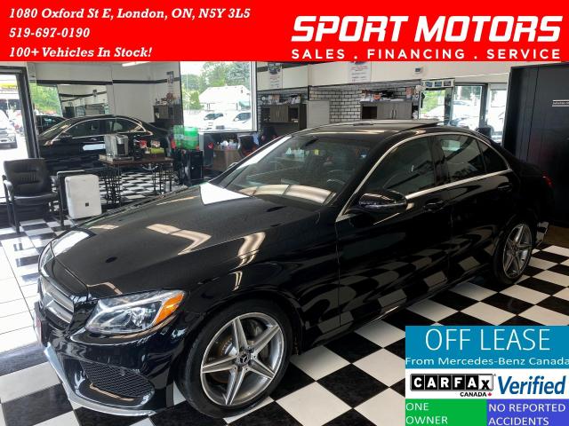 2017 Mercedes-Benz C-Class C300+4Matic+Pano Roof+Camera+AMG Pkg+Accident Free Photo1
