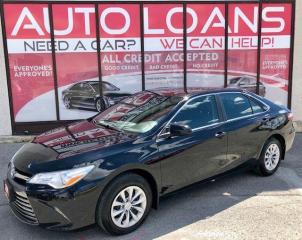 <p>***EASY FINANCE APPROVALS***NO ACCIDENTS*** LOVE AT FIRST SIGHT! FLAWLESS, SMOOTH, SPORTY RIDE WITH OUTSATANDING SAFETY RATINGS! THE 2017 TOYOTA CAMRY COMES WITH DARING STYLING AND IMPRESSIVE ATHLETICISM, NOT TO MENTION ITS MECHANICALLY A+ DEPENDABLE, RELIABLE, COMFORTABLE, CLEAN INSIDE AND OUT. POWERFUL YET FUEL EFFICIENT ENGINE. THE CLASS LEADING CAMRY HANDLES VERY WELL WHEN DRIVING. LOOK COOL, CLASSY AND DRIVE IN STYLE AT THE SAME TIME!</p><p> </p><p> </p><p> </p><p>****Make this yours today BECAUSE YOU DESERVE IT****</p><p> </p><p> </p><p> </p><p>WE HAVE SKILLED AND KNOWLEDGEABLE SALES STAFF WITH MANY YEARS OF EXPERIENCE SATISFYING ALL OUR CUSTOMERS NEEDS. THEYLL WORK WITH YOU TO FIND THE RIGHT VEHICLE AND AT THE RIGHT PRICE YOU CAN AFFORD. WE GUARANTEE YOU WILL HAVE A PLEASANT SHOPPING EXPERIENCE THAT IS FUN, INFORMATIVE, HASSLE FREE AND NEVER HIGH PRESSURED. PLEASE DONT HESITATE TO GIVE US A CALL OR VISIT OUR INDOOR SHOWROOM TODAY! WERE HERE TO SERVE YOU!!</p><p> </p><p> </p><p> </p><p>***Financing***</p><p> </p><p>We offer amazing financing options. Our Financing specialists can get you INSTANTLY approved for a car loan with the interest rates as low as 3.99% and $0 down (O.A.C). Additional financing fees may apply. Auto Financing is our specialty. Our experts are proud to say 100% APPLICATIONS ACCEPTED, FINANCE ANY CAR, ANY CREDIT, EVEN NO CREDIT! Its FREE TO APPLY and Our process is fast & easy. We can often get YOU AN approval and deliver your NEW car the SAME DAY.</p><p> </p><p> </p><p> </p><p>***Price***</p><p> </p><p>FRONTIER FINE CARS is known to be one of the most competitive dealerships within the Greater Toronto Area providing high quality vehicles at low price points. Prices are subject to change without notice. All prices are price of the vehicle plus HST & Licensing.</p><p> </p><p> </p><p> </p><p>***Trade***</p><p> </p><p>Have a trade? Well take it! We offer free appraisals for our valued clients that would like to trade in their old unit in for a new one.</p><p> </p><p> </p><p> </p><p>***About us***</p><p> </p><p>Frontier fine cars, offers a huge selection of vehicles in an immaculate INDOOR showroom. Our goal is to provide our customers WITH quality vehicles AT EXCELLENT prices with IMPECCABLE customer service. Not only do we sell vehicles, we always sell peace of mind! Buy with confidence and call today 416-759-2277 or email us to book a test drive now! frontierfinecars@hotmail.com Located @ 1261 Kennedy Rd Unit a in Scarborough</p><p> </p><p> </p><p> </p><p>***NO REASONABLE OFFERS REFUSED***</p><p> </p><p> </p><p> </p><p>Thank you for your consideration & we look forward to putting you in your next vehicle! Serving used cars Toronto, Scarborough, Pickering, Ajax, Oshawa, Whitby, Markham, Richmond Hill, Vaughn, Woodbridge, Mississauga, Trenton, Peterborough, Lindsay, Bowmanville, Oakville, Stouffville, Uxbridge, Sudbury, Thunder Bay,Timmins, Sault Ste. Marie, London, Kitchener, Brampton, Cambridge, Georgetown, St Catherines, Bolton, Orangeville, Hamilton, North York, Etobicoke, Kingston, Barrie, North Bay, Huntsville, Orillia</p>