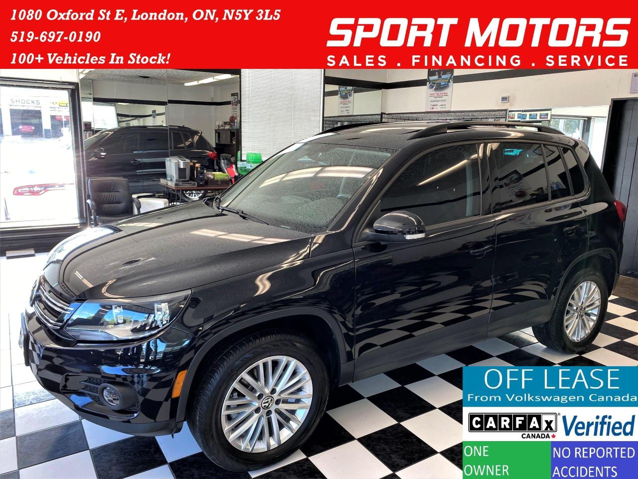 2016 Volkswagen Tiguan 4Motion AWD+GPS+CAM+Roof+Apple Play+Accident Free