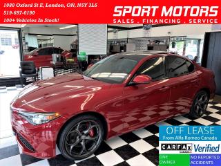 Used 2017 Alfa Romeo Giulia Ti+GPS+Camera+Adaptive Cruise+ACCIDENT FREE for sale in London, ON