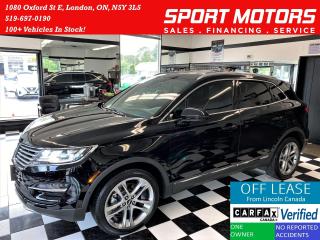 Used 2016 Lincoln MKC Reserve+Cooled Seats+Lane Assist+ACCIDENT FREE for sale in London, ON