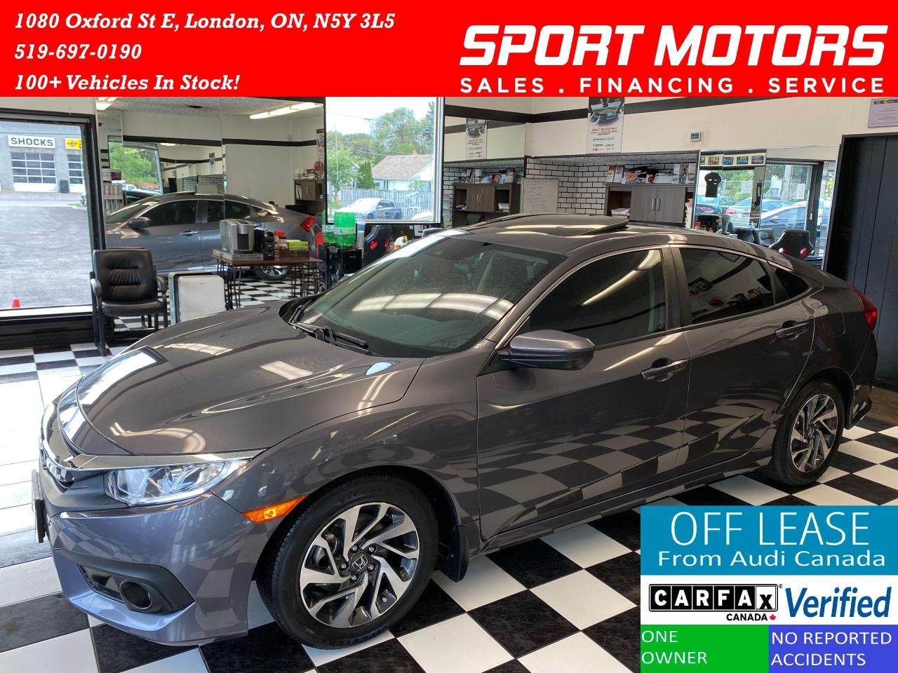 Used 2017 Honda Civic EX+Adaptive Cruise+New Brakes+ROOF+ACCIDENT FREE for sale in London, ON