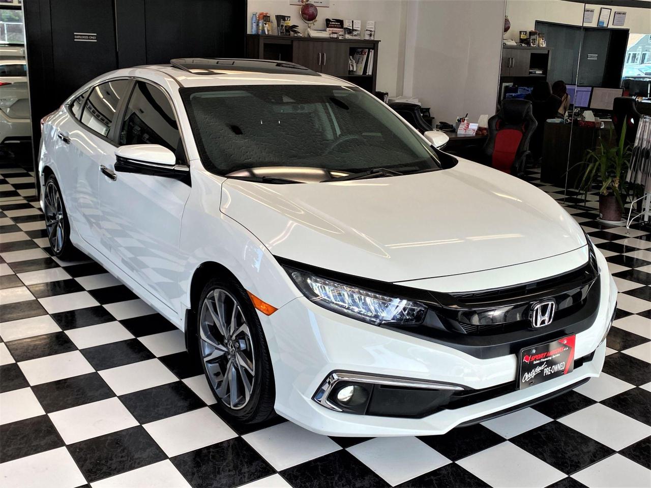 2019 Honda Civic Touring+Leather+Roof+Lane Keep+Apple+Accident Free - Photo #5