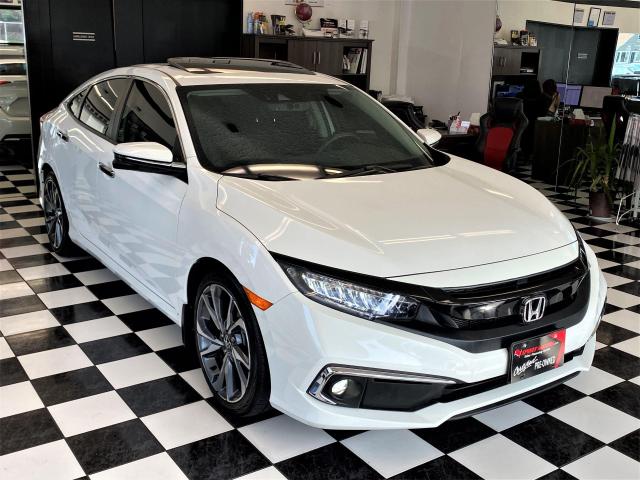 2019 Honda Civic Touring+Leather+Roof+Lane Keep+Apple+Accident Free Photo5