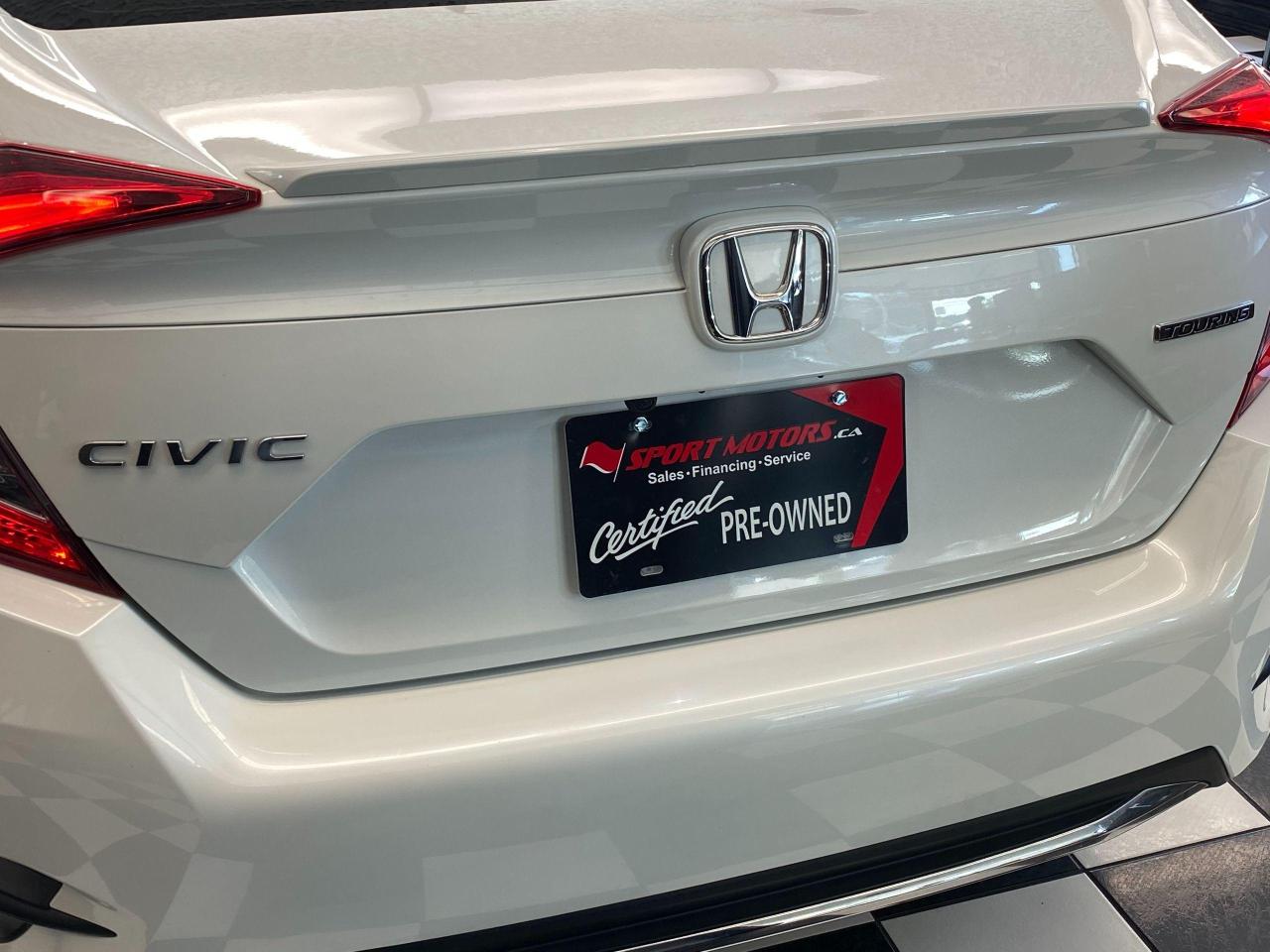 2019 Honda Civic Touring+Leather+Roof+Lane Keep+Apple+Accident Free - Photo #72
