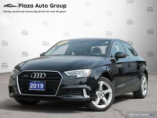 Looking for a used car at an affordable price? What a great deal on this former daily rental 2019 Audi! Youll appreciate its safety and convenience features! This 4 door, 5 passenger sedan still has fewer than 30,000 kilometers! Audi infused the interior with top shelf amenities, such as: front and rear reading lights, a power seat, and leather upholstery. We pride ourselves in consistently exceeding our customers expectations. Stop by our dealership or give us a call for more information.