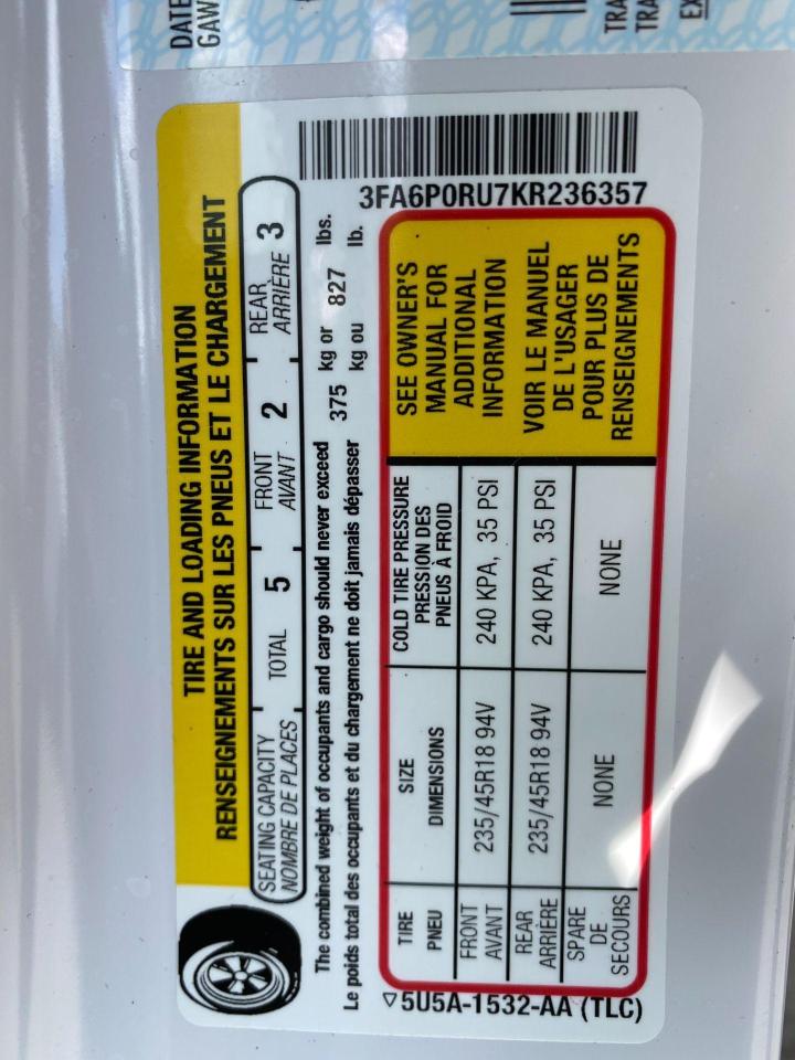 2019 Ford Fusion Hybrid Titanium+Nav+Cooled Seats+Tech PKG+Accident Free - Photo #42