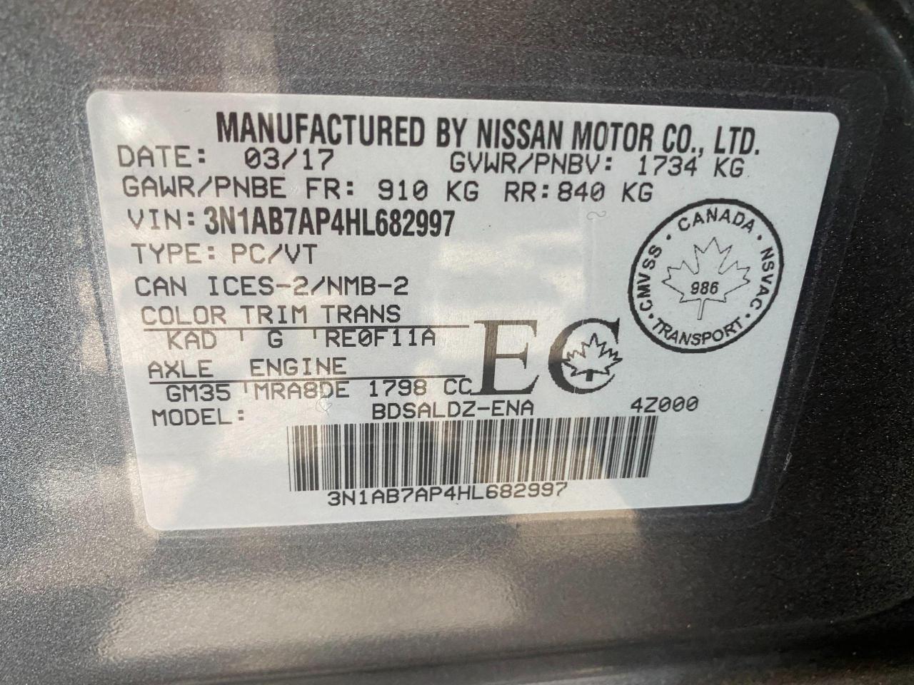 2017 Nissan Sentra SV+Camera+Heated Seats+Push Start+ACCIDENT FREE - Photo #41