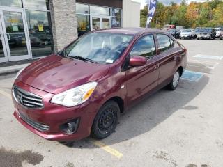 This vehicle wont be on the lot long! Boasting the latest technological features inside an attractive and versatile package! This 4 door, 5 passenger sedan still has fewer than 40,000 kilometers! All of the premium features expected of a Mitsubishi are offered, including: 1-touch window functionality, variably intermittent wipers, and air conditioning. It features an automatic transmission, front-wheel drive, and an efficient 3 cylinder engine. We know that you have high expectations, and we enjoy the challenge of meeting and exceeding them! Stop by our dealership or give us a call for more information.