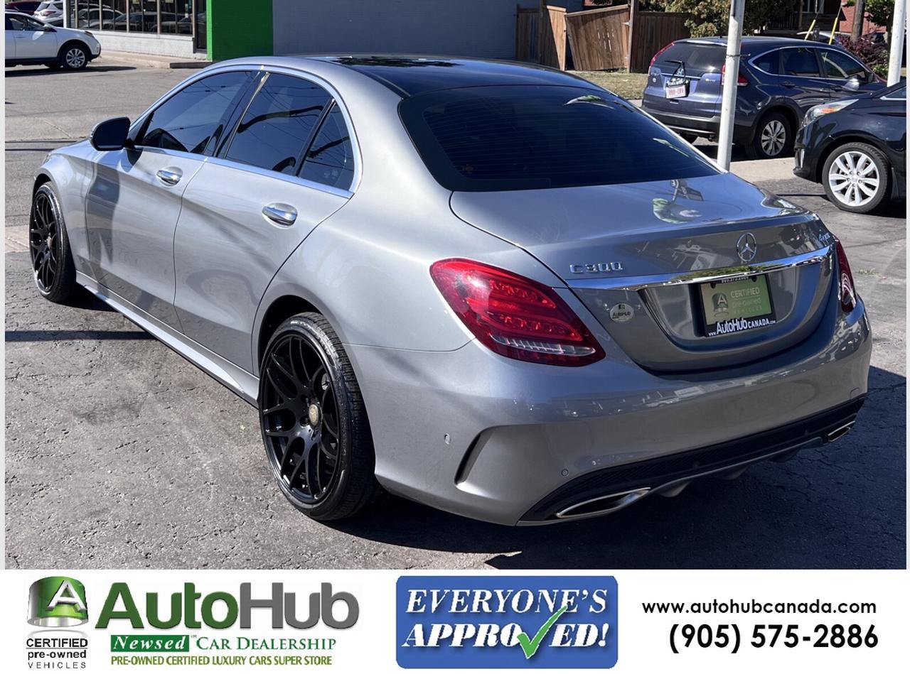 2016 Mercedes-Benz C-Class C300 4MATIC/Premium Plus/Sport/LED Lights/AMG Pkg/Drive&Lane Assist Pkg! Photo4