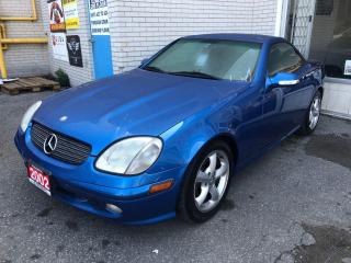 2002 Mercedes-Benz SLK Powerful 3.2L V6, Auto, Power Top. Certified