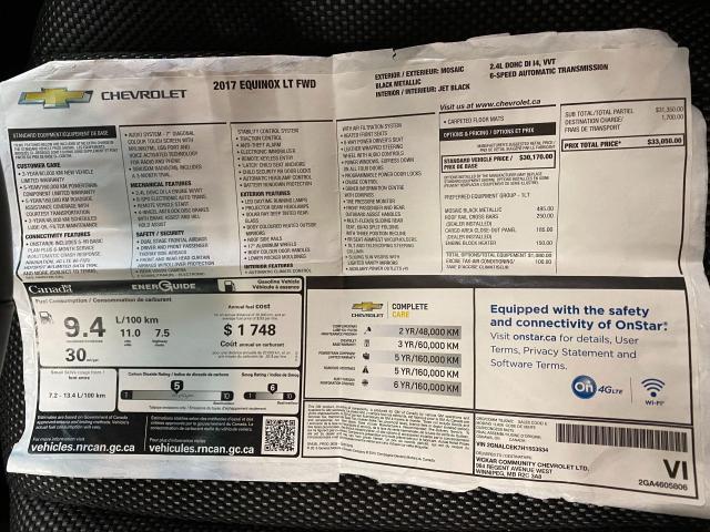 2017 Chevrolet Equinox LT+Camera+Dealer Serviced+ACCIDENT FREE Photo25