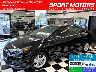 Used 2018 Chevrolet Cruze LT+Apple Play+Camera+Bluetooth+ACCIDENT FREE for sale in London, ON