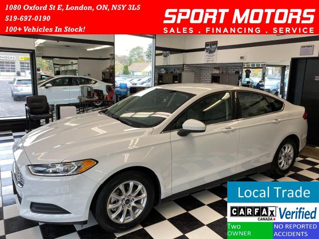 2015 Ford Fusion S+Camera+Bluetooth+New Dunlop Tires+ACCIDENT FREE