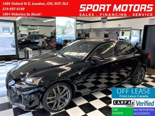Used 2018 Lexus IS IS300 AWD F SPORT+RedLeather+LaneKeep+ACCIDENT FRE for sale in London, ON