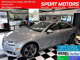 Used 2017 Audi A4 Technik Quattro+Adaptive Cruise+ACCIDENT FREE for sale in London, ON