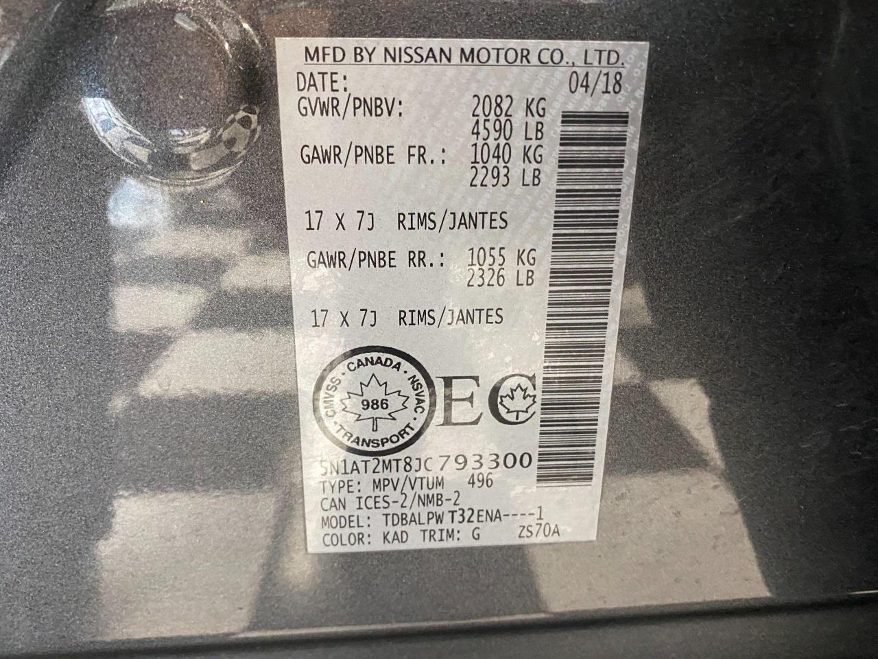 2018 Nissan Rogue S+Apple Play+Blind Spot+Camera+ACCIDENT FREE - Photo #42