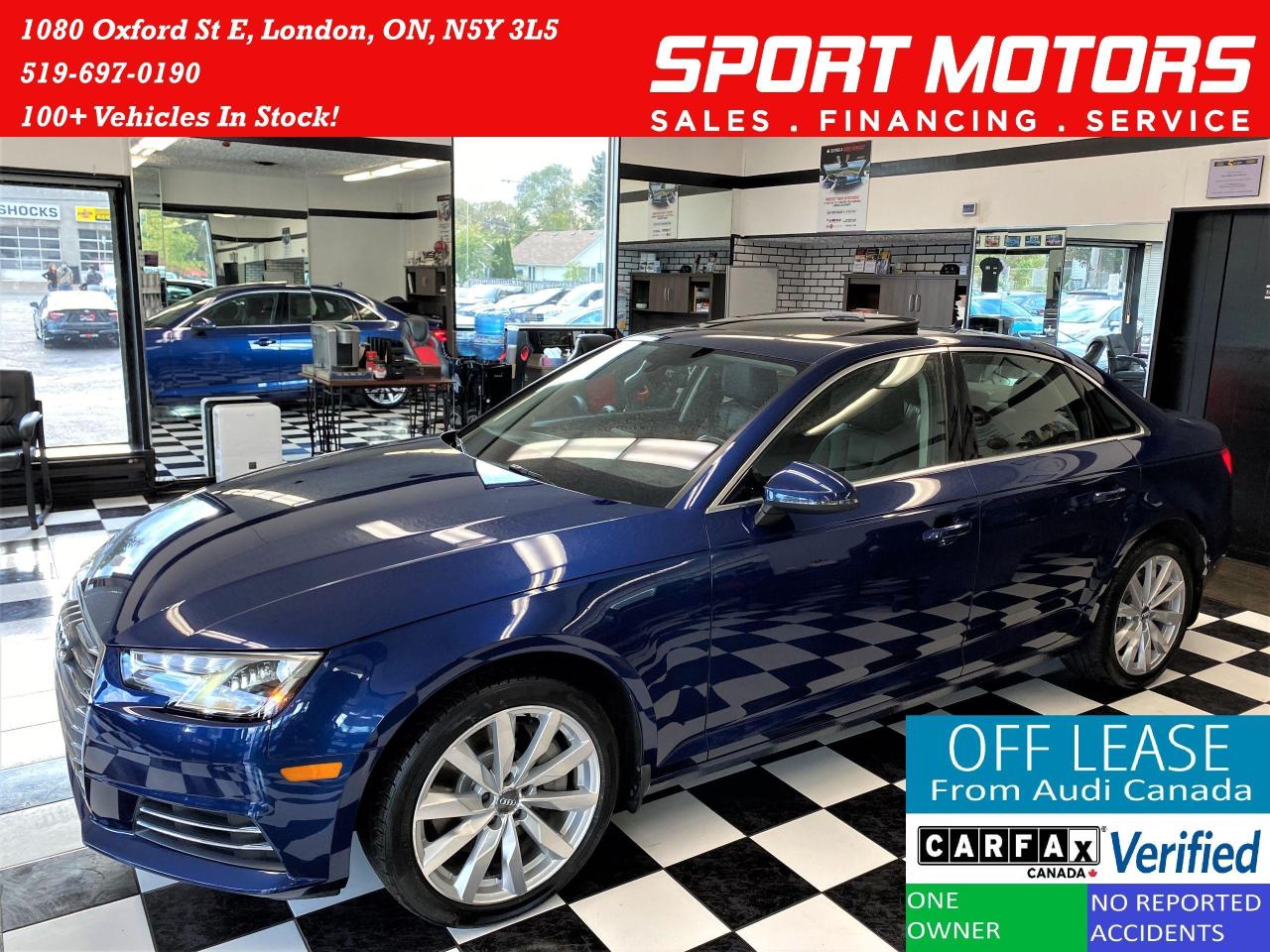 2017 Audi A4 Quattro+Apple Play+Roof+Xenons+ACCIDENT FREE