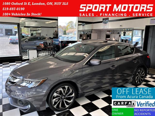 2017 Acura ILX A-Spec TECH+GPS+New Brakes+Sunroof+ACCIDENT FREE