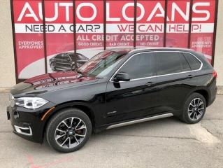 <p>***EASY FINANCE APPROVALS*** BMW BUILDS ONE OF THE BEST LUXURY CROSSOVER COMPACT SUVS AROUND!! LOW KMS-LEATHER-NAVI-AWD-PANO ROOF-BACK UP CAM AND MORE! LOVE AT FIRST SIGHT! VEHICLE IS LIKE NEW! QUALITY ALL AROUND VEHICLE. THE 2016 BMW X5 IS A SLEEKLY STYLED UNIQUE AND POLARIZING SUV THAT STANDS OUT FROM THE GROWING CROWD OF COMPACT LUXURY SUVS. THE 2016 BMW X5 IS VERY IMPRESSIVE AND LOADED WITH NEW FEATURES AND STYLING AND AN EMPHASIS ON SIMPLICITY AND FUNCTIONALITY LIKE NO OTHER. GREAT MID-SIZE SUV FOR SMALL FAMILY OR STUDENT. ABSOLUTELY FLAWLESS, SMOOTH, SPORTY RIDE AND GREAT ON GAS! MECHANICALLY A+ DEPENDABLE, RELIABLE, COMFORTABLE, CLEAN INSIDE AND OUT. POWERFUL YET FUEL EFFICIENT ENGINE. HANDLES VERY WELL WHEN DRIVING.</p><p> </p><p>****Make this yours today BECAUSE YOU DESERVE IT****</p><p> </p><p>WE HAVE SKILLED AND KNOWLEDGEABLE SALES STAFF WITH MANY YEARS OF EXPERIENCE SATISFYING ALL OUR CUSTOMERS NEEDS. THEYLL WORK WITH YOU TO FIND THE RIGHT VEHICLE AND AT THE RIGHT PRICE YOU CAN AFFORD. WE GUARANTEE YOU WILL HAVE A PLEASANT SHOPPING EXPERIENCE THAT IS FUN, INFORMATIVE, HASSLE FREE AND NEVER HIGH PRESSURED. PLEASE DONT HESITATE TO GIVE US A CALL OR VISIT OUR INDOOR SHOWROOM TODAY! WERE HERE TO SERVE YOU!!</p><p> </p><p>***Financing***</p><p> </p><p>We offer amazing financing options. Our Financing specialists can get you INSTANTLY approved for a car loan with the interest rates as low as 3.99% and $0 down (O.A.C). Additional financing fees may apply. Auto Financing is our specialty. Our experts are proud to say 100% APPLICATIONS ACCEPTED, FINANCE ANY CAR, ANY CREDIT, EVEN NO CREDIT! Its FREE TO APPLY and Our process is fast & easy. We can often get YOU AN approval and deliver your NEW car the SAME DAY.</p><p> </p><p>***Price***</p><p> </p><p>FRONTIER FINE CARS is known to be one of the most competitive dealerships within the Greater Toronto Area providing high quality vehicles at low price points. Prices are subject to change without notice. All prices are price of the vehicle plus HST & Licensing. ***Trade*** Have a trade? Well take it! We offer free appraisals for our valued clients that would like to trade in their old unit in for a new one.</p><p> </p><p>***About us***</p><p> </p><p>Frontier fine cars, offers a huge selection of vehicles in an immaculate INDOOR showroom. Our goal is to provide our customers WITH quality vehicles AT EXCELLENT prices with IMPECCABLE customer service. Not only do we sell vehicles, we always sell peace of mind!</p><p> </p><p>Buy with confidence and call today 416-759-2277 or email us to book a test drive now! frontierfinecars@hotmail.com Located @ 1261 Kennedy Rd Unit a in Scarborough</p><p> </p><p>***NO REASONABLE OFFERS REFUSED***</p><p> </p><p>Thank you for your consideration & we look forward to putting you in your next vehicle! Serving used cars Toronto, Scarborough, Pickering, Ajax, Oshawa, Whitby, Markham, Richmond Hill, Vaughn, Woodbridge, Mississauga, Trenton, Peterborough, Lindsay, Bowmanville, Oakville, Stouffville, Uxbridge, Sudbury, Thunder Bay,Timmins, Sault Ste. Marie, London, Kitchener, Brampton, Cambridge, Georgetown, St Catherines, Bolton, Orangeville, Hamilton, North York, Etobicoke, Kingston, Barrie, North Bay, Huntsville, Orillia</p>
