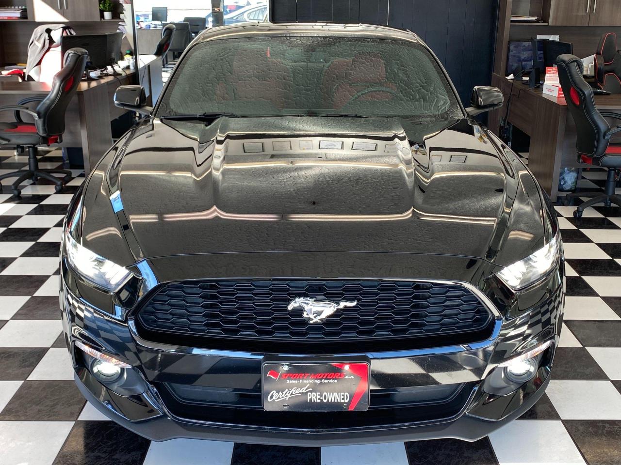 2016 Ford Mustang EcoBoost Premium+Red Leather+Accident Free Photo76