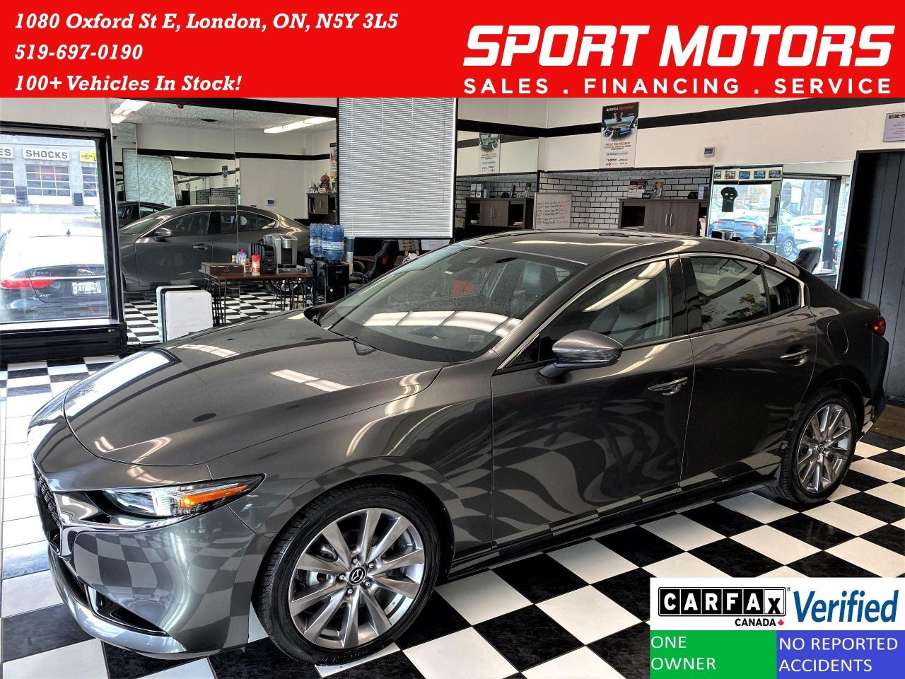 2019 Mazda MAZDA3 GT+Roof+Apple Play+Adaptive Cruise+ACCIDENT FREE