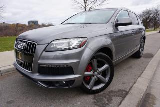 <p>Look at this stunning beast we have here, an Audi Q7 TDI S-Line in Immaculate condition. This one is a local Ontario SUV thats been well cared for by the previous owner. Its also a clean No Accidents SUV thats got all the right packages. It also come with AUDI CANADA TDI extended warranty valid till 2022. This one comes certified for your convenience and included at our list price is a 3 month 3000km Limited Powertrain Warranty for your peace of mind. Call or email today to book your appointment before its gone.</p><p> </p><p>Come see us at our central location @ 2044 Kipling Ave (BEHIND PIONEER GAS STATION)</p>