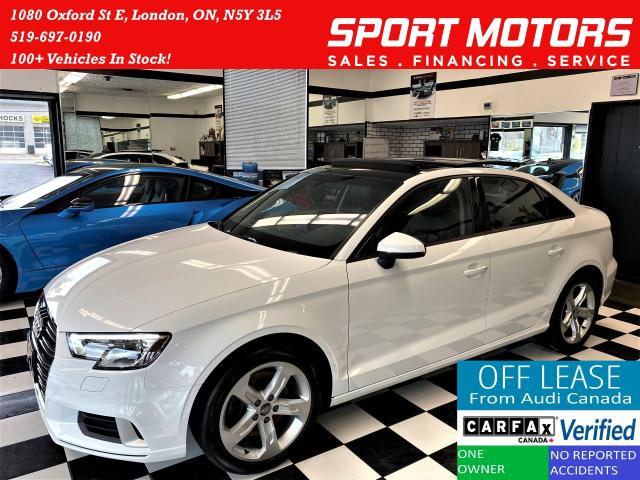 2017 Audi A3 TFSI S-Tronic+Pano Roof+Apple Play+ACCIDENT FREE