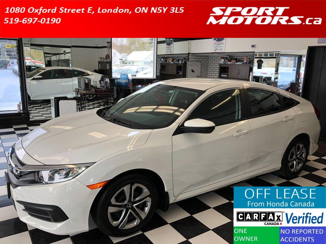 2018 Honda Civic LX+Apple Play+Camera+Heated Seats+ACCIDENT FREE