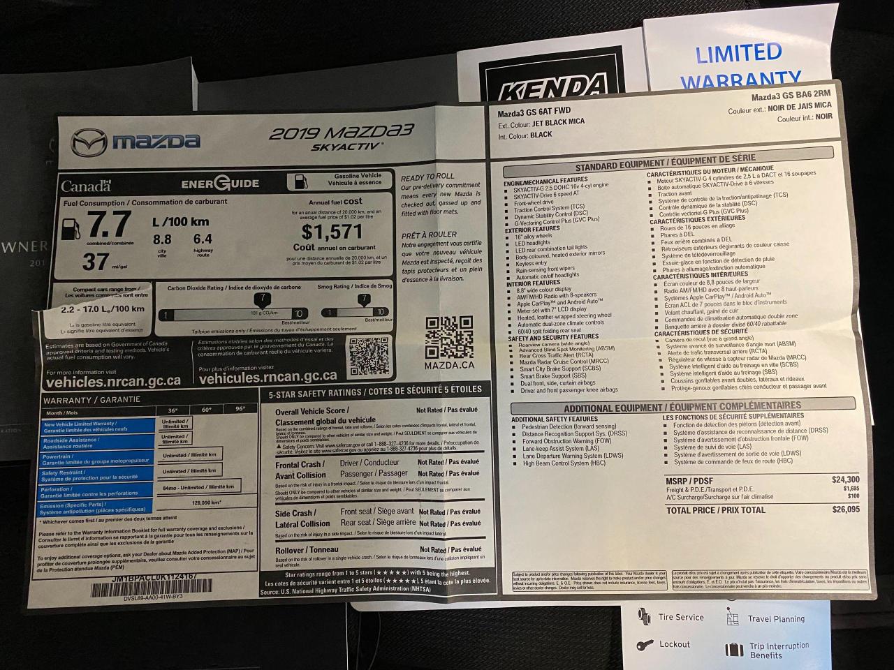 2019 Mazda MAZDA3 GS+Apple Play+Collision Avoidance+ACCIDENT FREE - Photo #27
