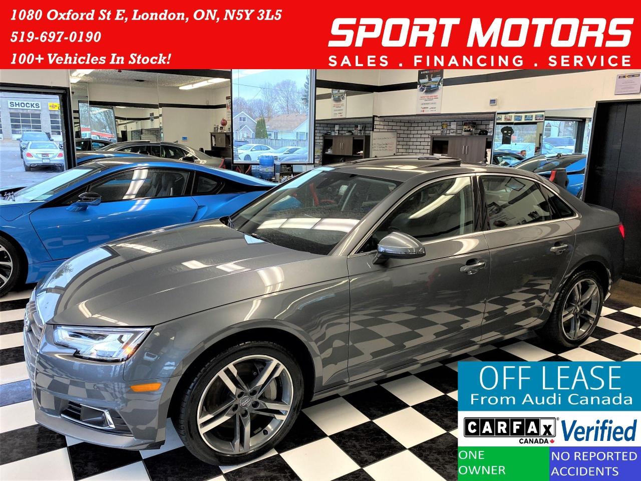 Used 2017 Audi A4 Technik Quattro+Adaptive Cruise+ACCIDENT FREE for sale in London, ON