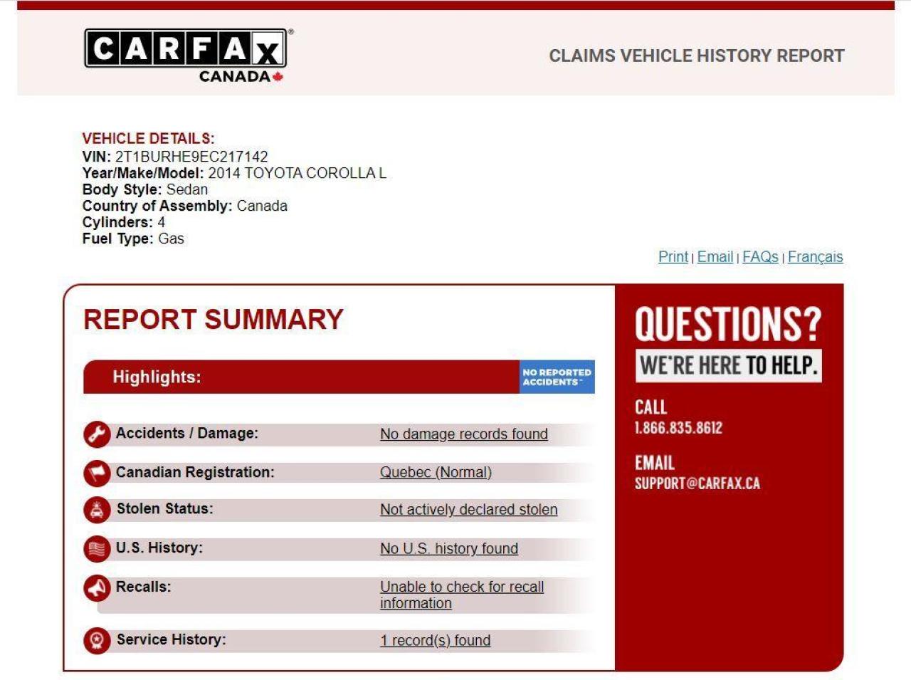2014 Toyota Corolla CE+New Tires+A/C+Bluetooth+ACCIDENT FREE - Photo #12