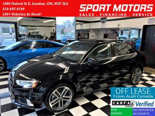 Used 2017 Audi A3 2.0T Progressiv+Camera+ApplePlay+ACCIDENT FREE for sale in London, ON