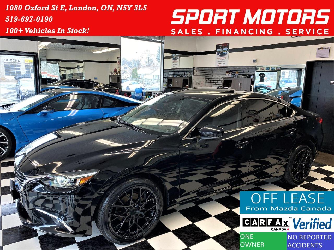 2017 Mazda MAZDA6 GT TECH+Camera+Roof+BlindSpot+ACCIDENT FREE