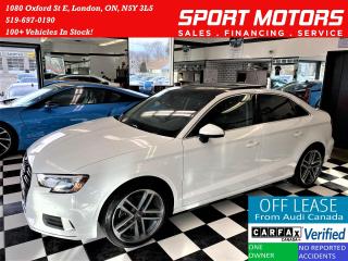 Used 2017 Audi A3 2.0T Progressiv+Camera+Roof+Xenons+ACCIDENT FREE for sale in London, ON