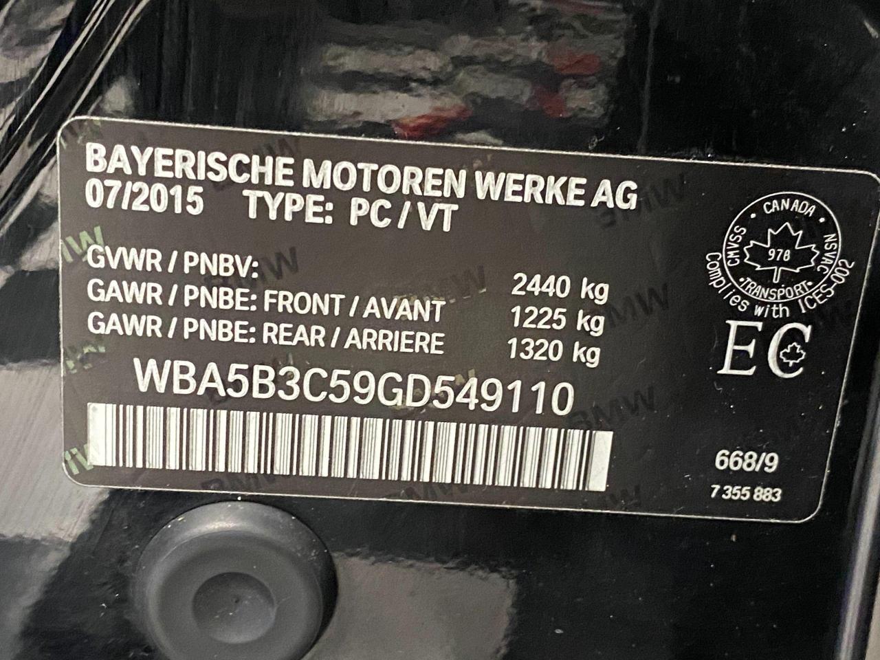 2016 BMW 5 Series 535i xDrive TECH+New Tires+360 CAM+ACCIDENT FREE Photo114