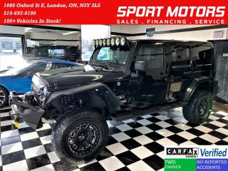 Used 2018 Jeep Wrangler Sahara JK+Lifted+Lots Of Upgrades+ACCIDENT FREE for sale in London, ON