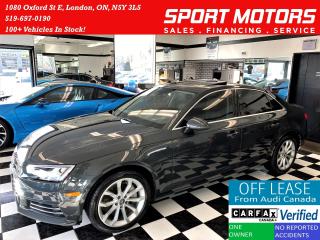 Used 2017 Audi A4 Progressiv AWD+Camera+GPS+ApplePlay+ACCIDENT FREE for sale in London, ON