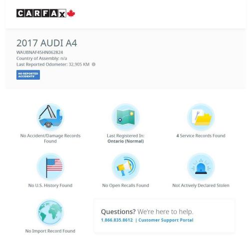 2017 Audi A4 Progressiv AWD+Camera+GPS+ApplePlay+ACCIDENT FREE Photo12