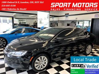 Used 2016 Chrysler 200 LX+Tinted+New Brakes+TUXMATs+ACCIDENT FREE for sale in London, ON