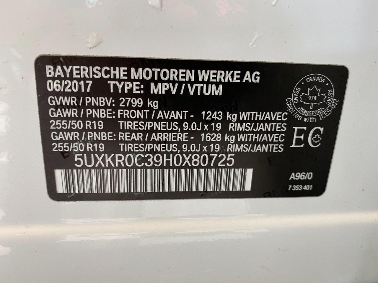 2017 BMW X5 xDrive35i TECH+HUD+BMW Warranty+ACCIDENT FREE Photo124