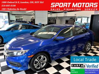 Used 2017 Honda Civic LX+New Tires & Brakes+ApplePlay+ACCIDENT FREE for sale in London, ON